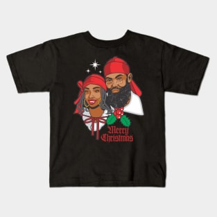 Mr. and Mrs. Santa - Christmas Kids T-Shirt